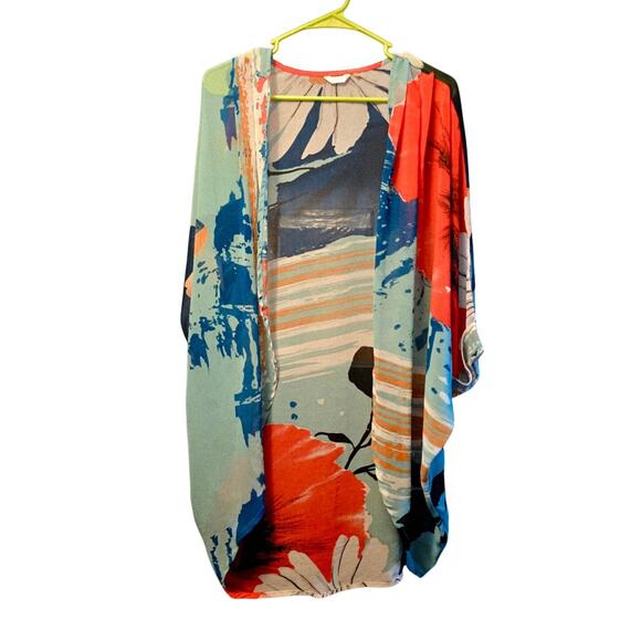 Kaktus semi sheer floral light cardigan - Picture 1 of 5